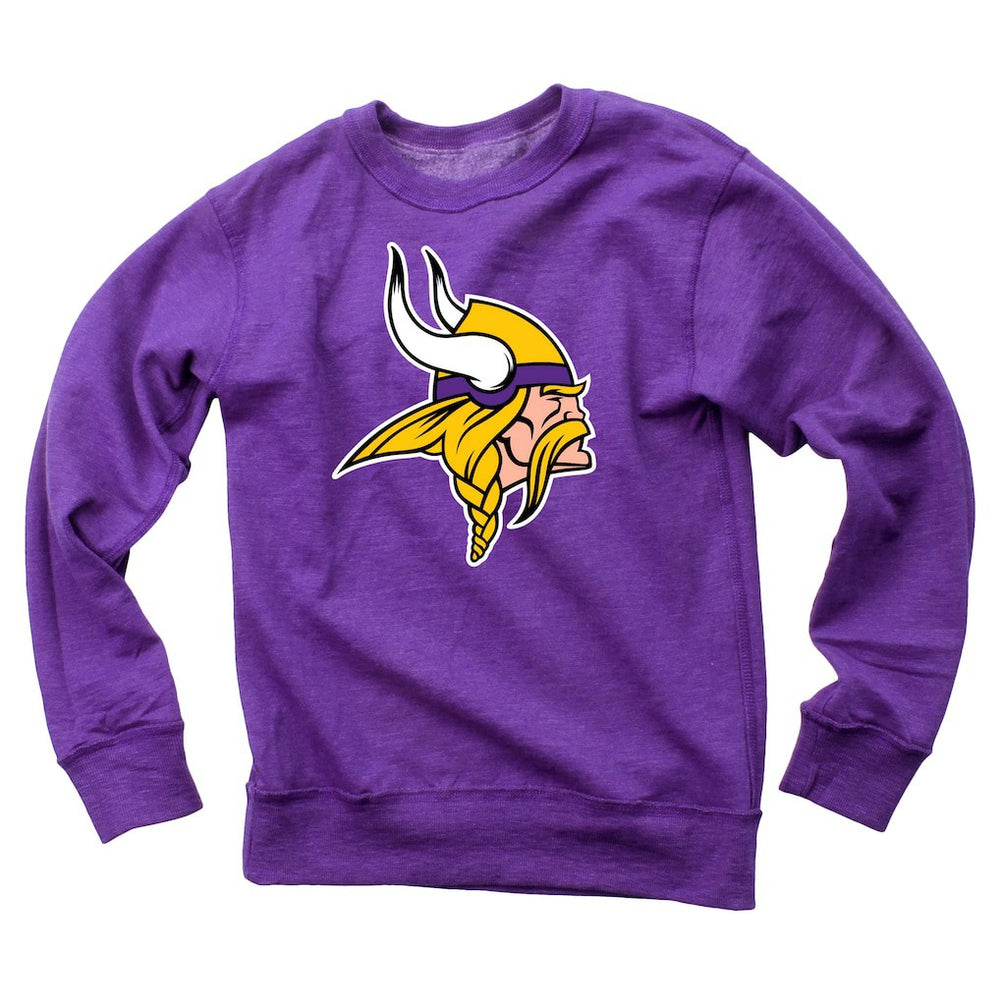Minnesota Vikings Wes & Willy Youth Reversible Fleece Pullover Sweatshirt Purple - NFL