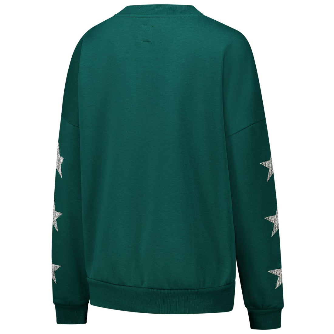 Green Bay Packers Gameday Couture Women's Rhinestone Star Sleeve Settle the Score Oversized Pullover Sweatshirt Green - NFL