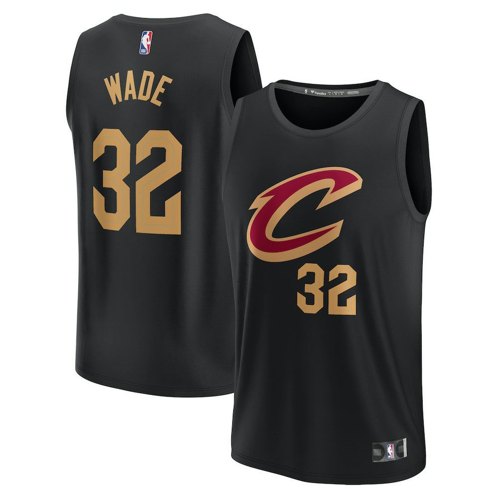 Fanatics - Dean Wade Cleveland Cavaliers Youth Fast Break Replica Player Jersey - Statement Editi- Black