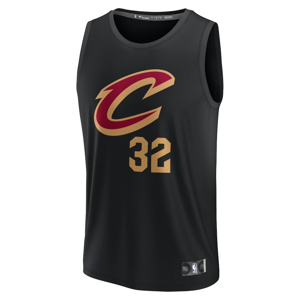 Fanatics - Dean Wade Cleveland Cavaliers Youth Fast Break Replica Player Jersey - Statement Editi- Black