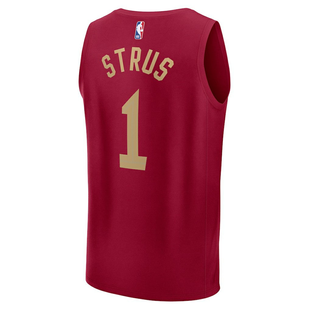 Fanatics - Max Strus Cleveland Cavaliers Fast Break Player Jersey - Icon Editi- Wine