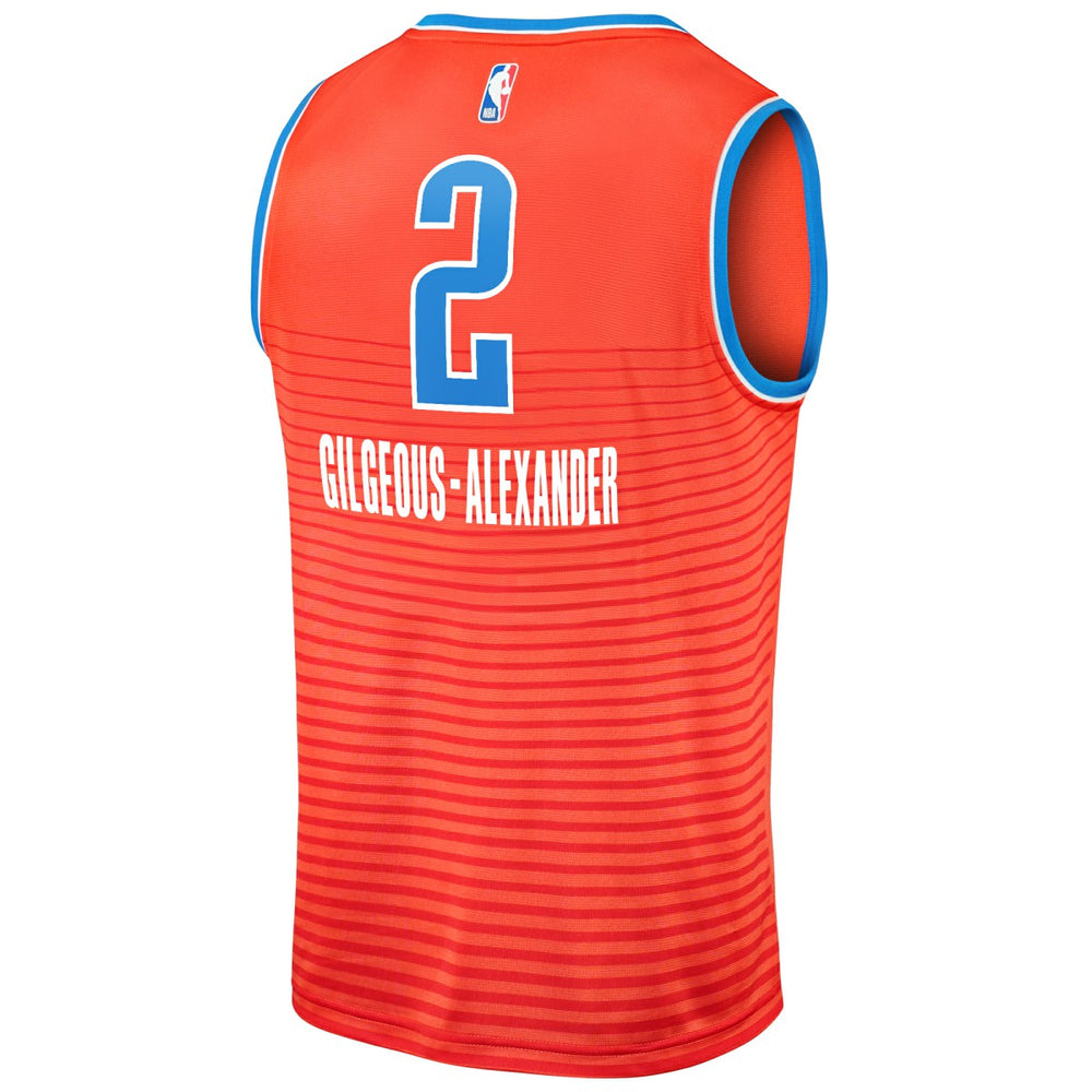 Fanatics - Shai Gilgeous-Alexander Oklahoma City Thunder Fast Break Player Jersey - Statement Edition - Orange