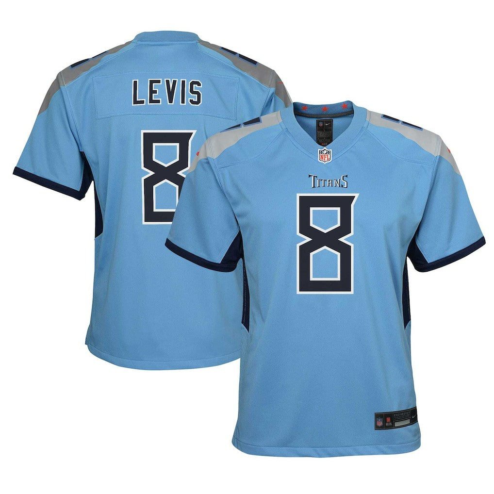 Will Levis Tennessee Titans Youth Game Jersey Light Blue - Nike