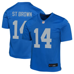 Amon-Ra St. Brown Detroit Lions Youth Game Jersey Blue - Nike