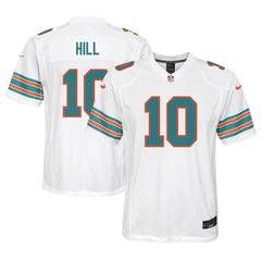 Tyreek Hill Miami Dolphins Youth Game Jersey White - Nike