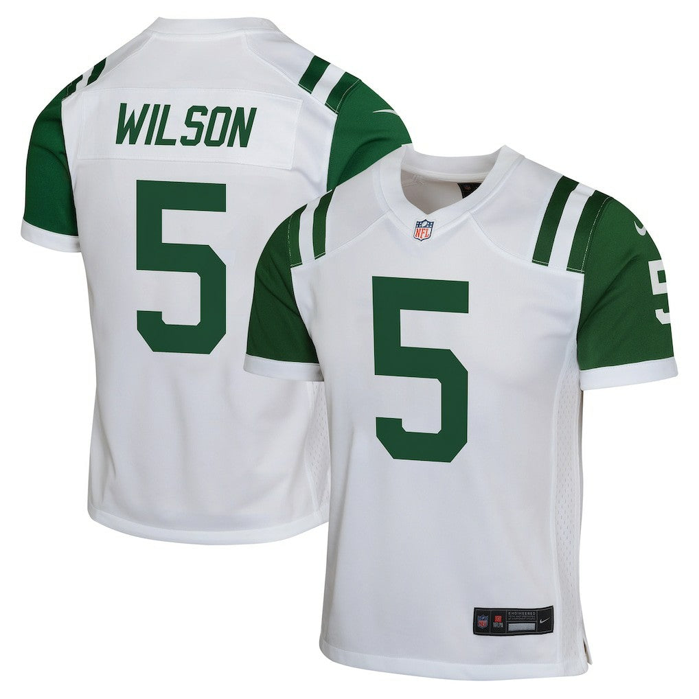 Garrett Wilson New York Jets Youth Game Jersey White - Nike