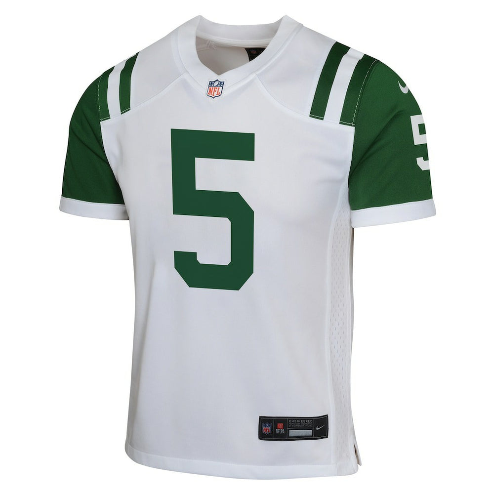 Garrett Wilson New York Jets Youth Game Jersey White - Nike