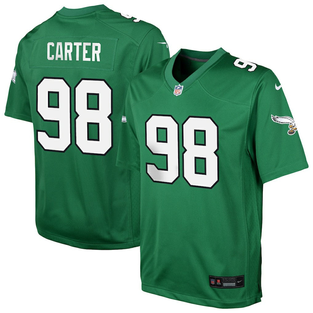 Jalen Carter Philadelphia Eagles Youth Game Jersey - Kelly Green | NFL Jerseys