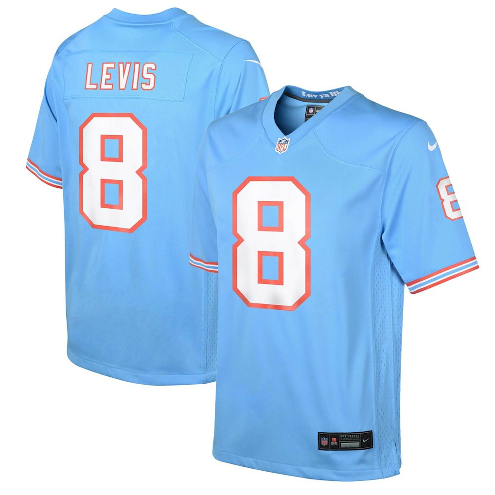 Will Levis Tennessee Titans Youth Game Jersey Light Blue - Nike
