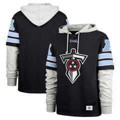 Tennessee Titans '47 Double Header Blitz Cornerback Pullover Hoodie Navy - 47 brand