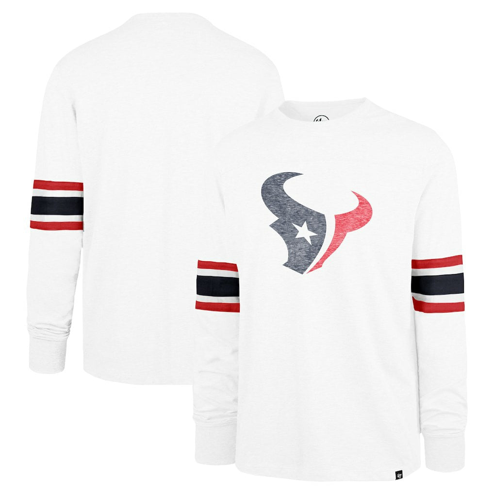 Houston Texans '47 Gridiron Premier Brex Long Sleeve T-Shirt White - 47 brand