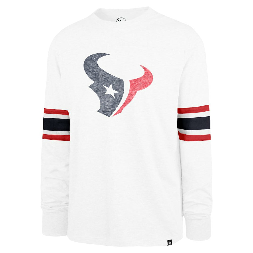 Houston Texans '47 Gridiron Premier Brex Long Sleeve T-Shirt White - 47 brand