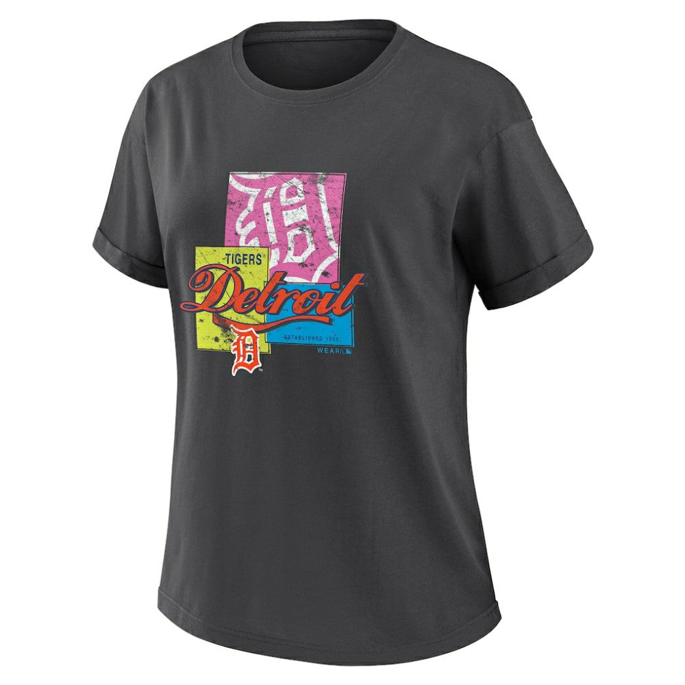 Detroit Tigers WEAR by Erin Andrews Women's Domestic Box Color Boyfriend T-Shirt Online