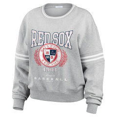 Boston Red Sox WEAR by Erin Andrews Women's Domestic Crest Pullover Sweatshirt Online