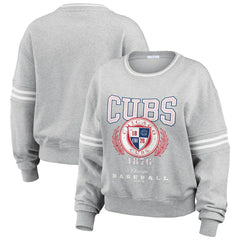 Chicago Cubs WEAR by Erin Andrews Women's Domestic Crest Pullover Sweatshirt Online