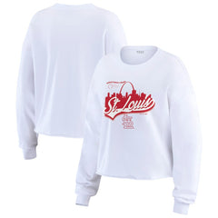 St. Louis Cardinals WEAR by Erin Andrews Women's Domestic Postcard Long Sleeve T-Shirt Clearance