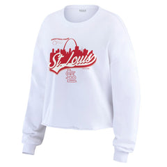 St. Louis Cardinals WEAR by Erin Andrews Women's Domestic Postcard Long Sleeve T-Shirt Clearance