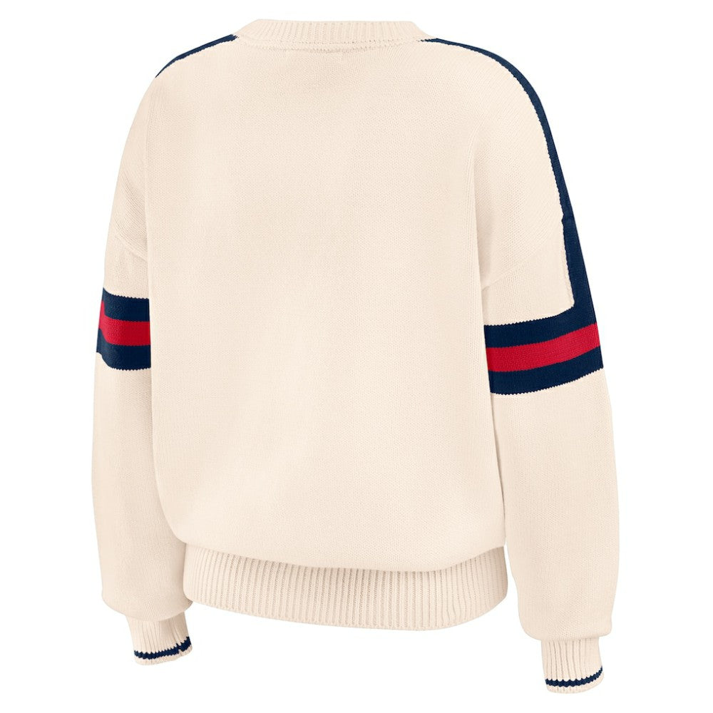 Atlanta Braves WEAR by Erin Andrews Women's Stripe Pullover Sweater Online