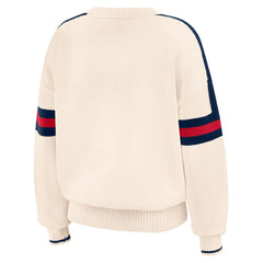 Atlanta Braves WEAR by Erin Andrews Women's Stripe Pullover Sweater Online
