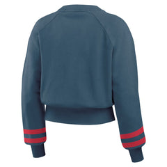 Cleveland Guardians WEAR by Erin Andrews Women's Vintage Washed Cropped Pullover Sweatshirt Near Me