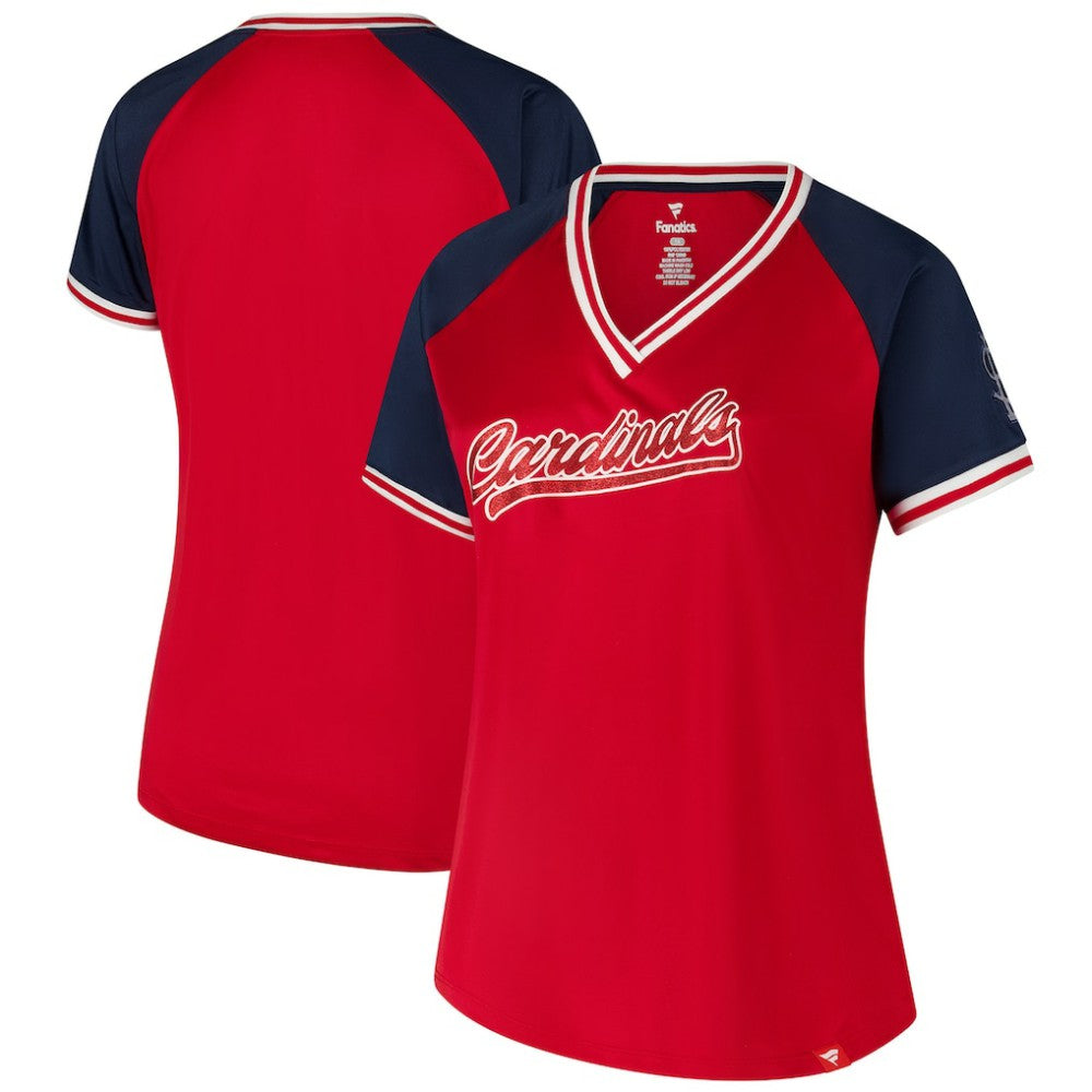 St. Louis Cardinals Profile Women's Plus Size Crossover V-Neck T-Shirt discount