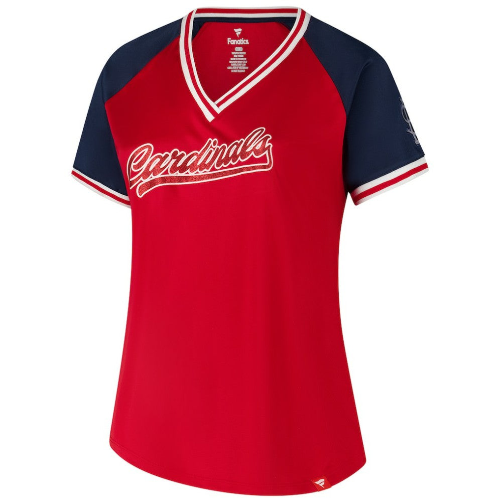 St. Louis Cardinals Profile Women's Plus Size Crossover V-Neck T-Shirt discount