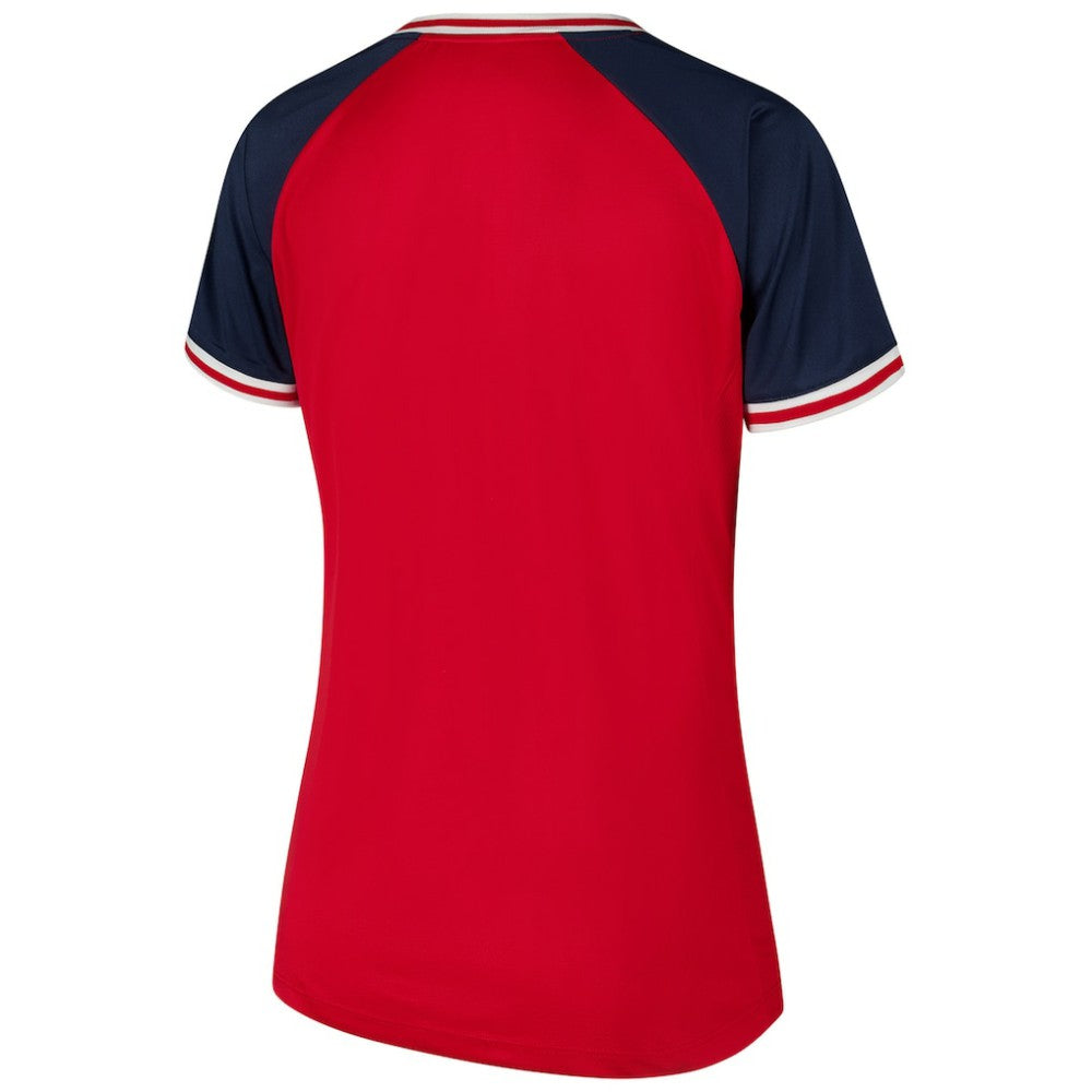 St. Louis Cardinals Profile Women's Plus Size Crossover V-Neck T-Shirt discount