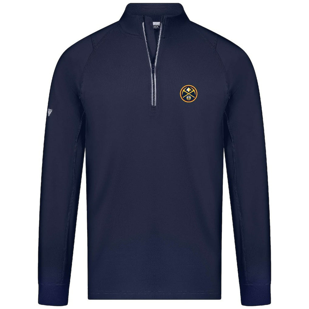 NBA - Denver Nuggets Levelwear Theory Insignia Core Quarter-Zip Pullover Top - Navy