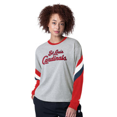St. Louis Cardinals Starter Women's Triple A Fashion Color Block Long Sleeve Top Near Me
