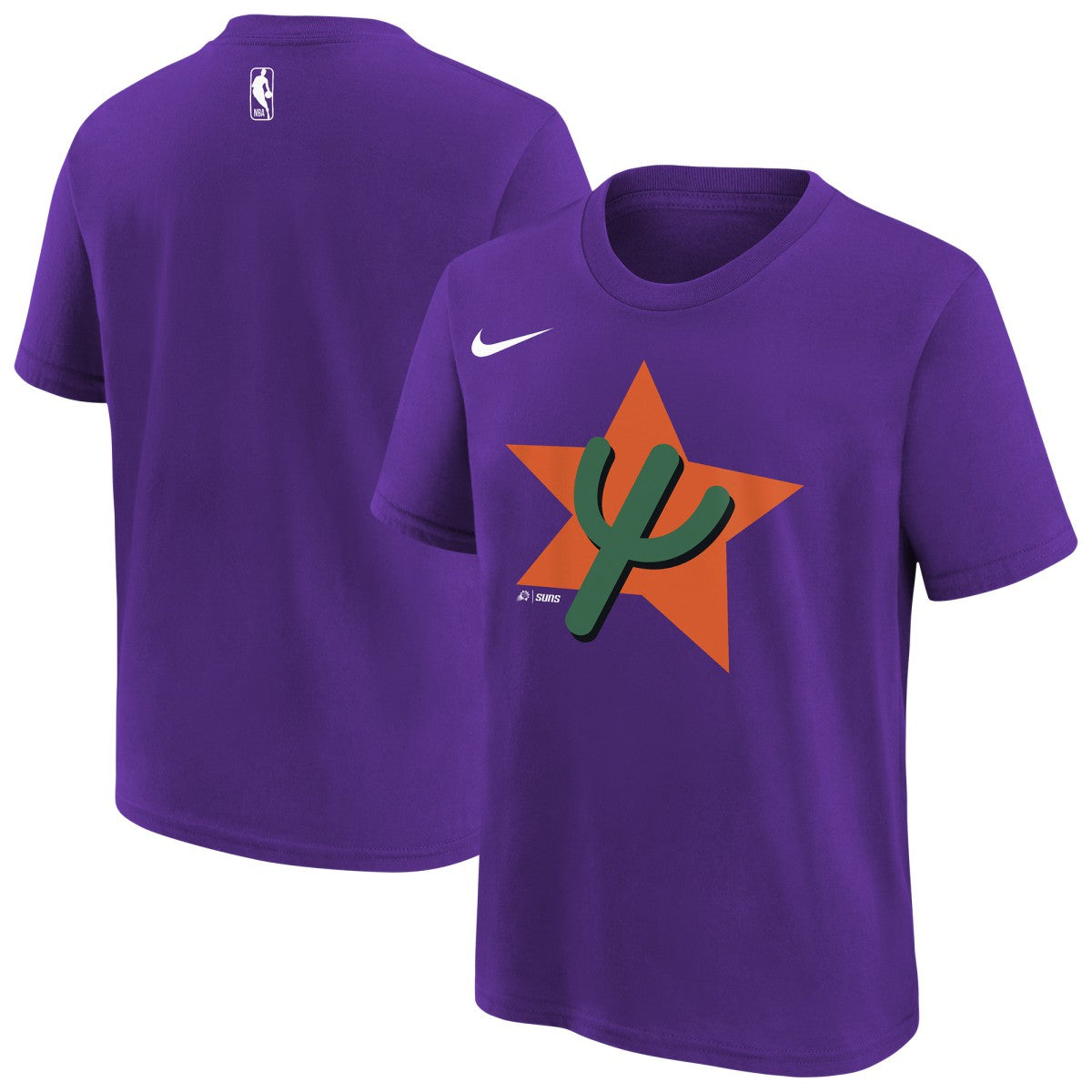 Nike - Phoenix Suns Youth 2025/26 City Edition Essential Logo T-Shirt - Purple