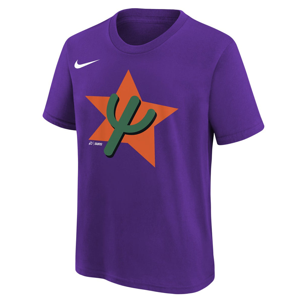 Nike - Phoenix Suns Youth 2025/26 City Edition Essential Logo T-Shirt - Purple