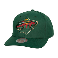 Minnesota Wild - Mitchell & Ness Core Team Ground Pro Adjustable Hat Green
