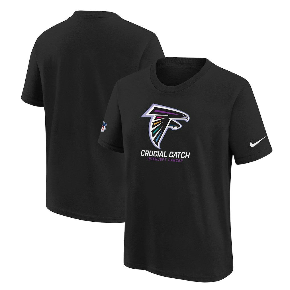 Atlanta Falcons Youth 2024 NFL Crucial Catch T-Shirt Black - Nike