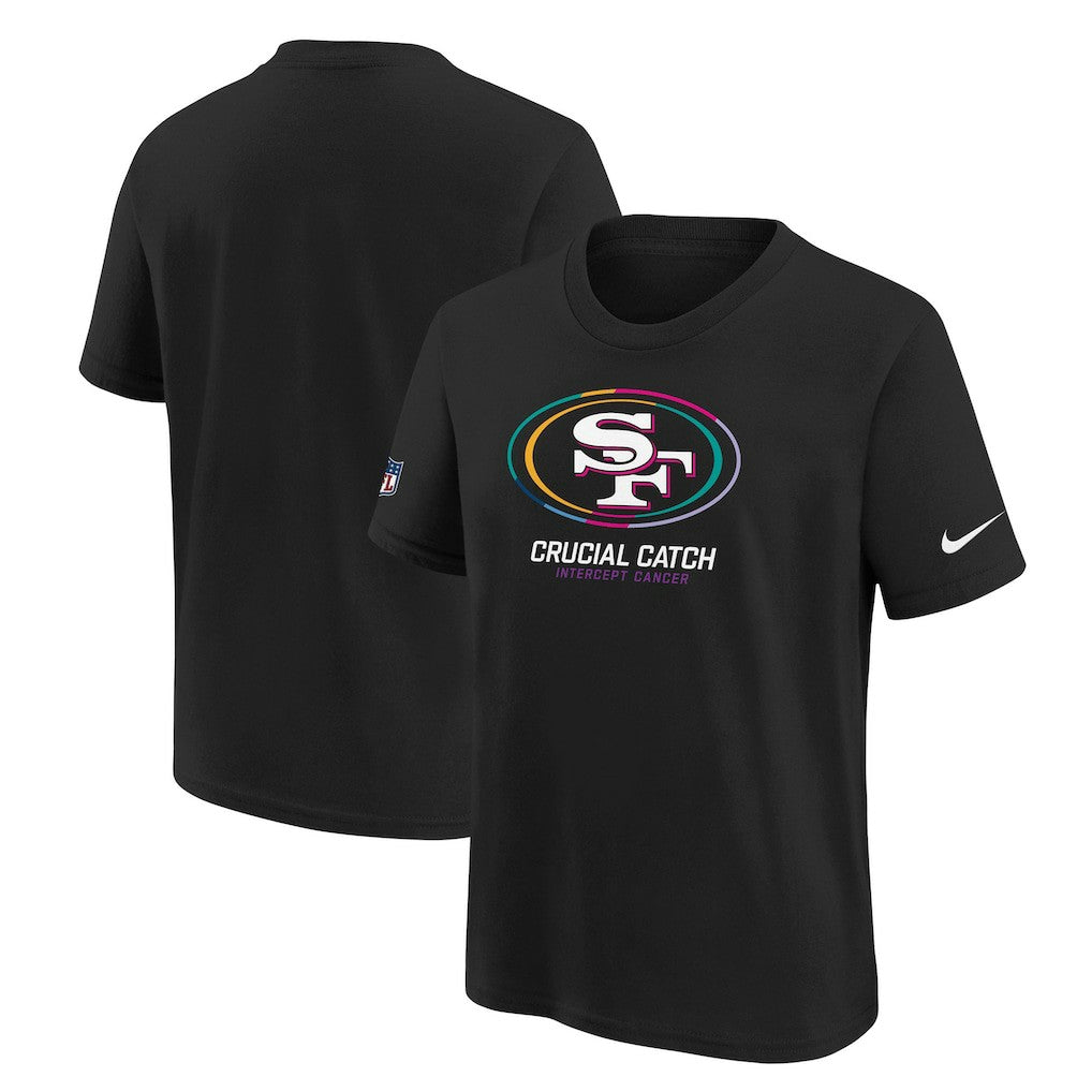 San Francisco 49ers Youth 2024 NFL Crucial Catch T-Shirt Black - Nike