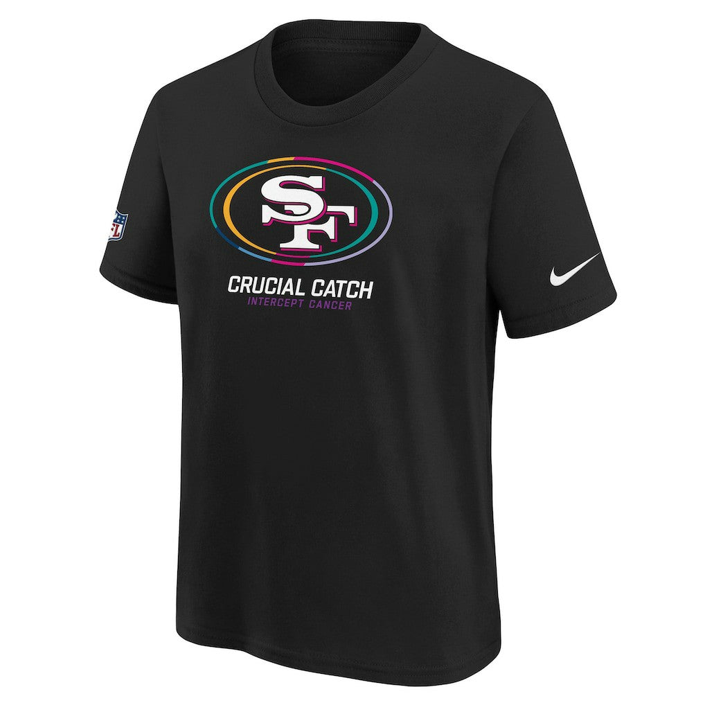 San Francisco 49ers Youth 2024 NFL Crucial Catch T-Shirt Black - Nike