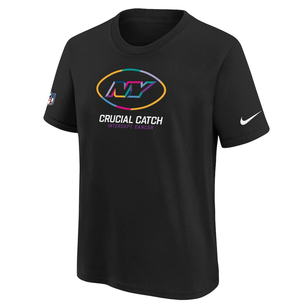 New York Jets Youth 2024 NFL Crucial Catch T-Shirt Black - Nike