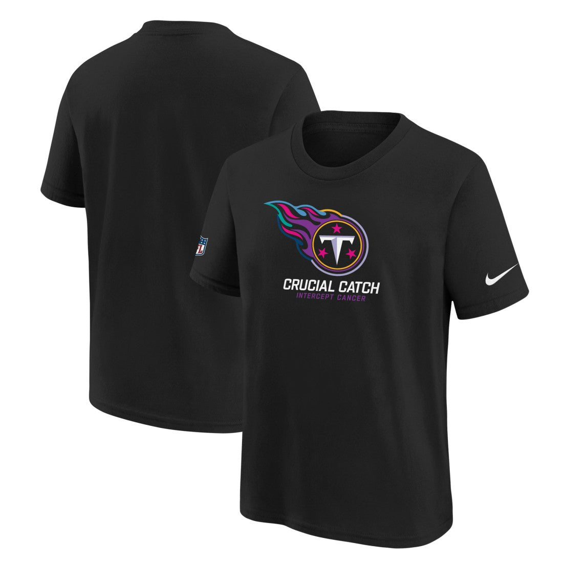 Tennessee Titans Youth 2024 NFL Crucial Catch T-Shirt Black - Nike