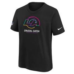 Los Angeles Rams Youth 2024 NFL Crucial Catch T-Shirt Black - Nike