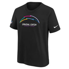 Los Angeles Chargers Youth 2024 NFL Crucial Catch T-Shirt Black - Nike