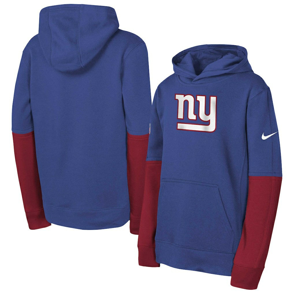New York Giants Youth Club Pullover Hoodie Royal - Nike