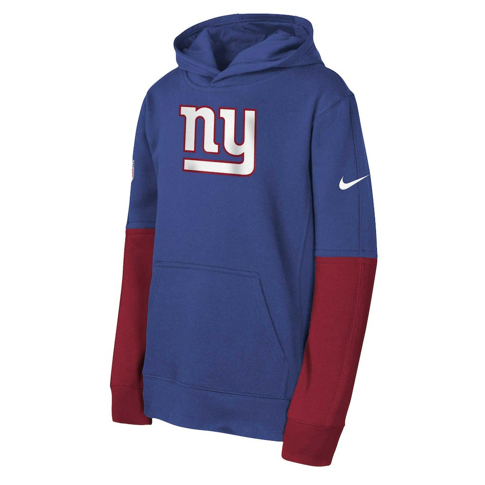 New York Giants Youth Club Pullover Hoodie Royal - Nike