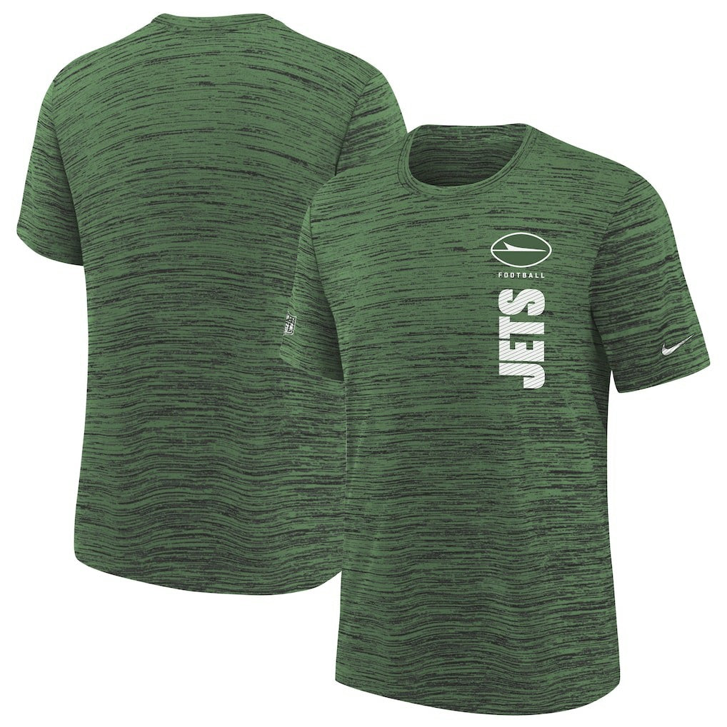 New York Jets Youth Sideline Velocity Performance T-Shirt Green - Nike