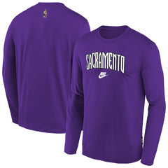 Nike - Sacramento Kings Youth Hardwood Classics Long Sleeve T-Shirt - Purple