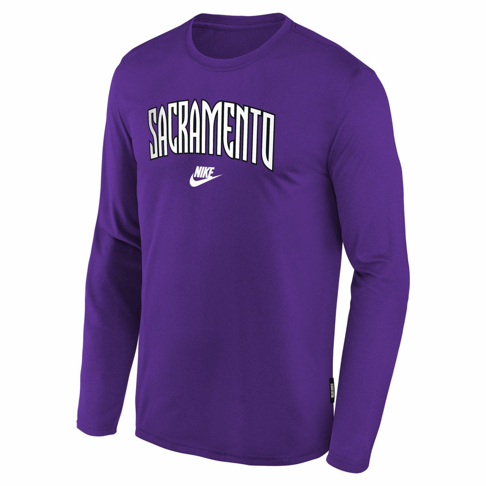 Nike - Sacramento Kings Youth Hardwood Classics Long Sleeve T-Shirt - Purple