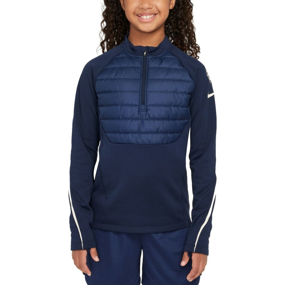 Nike Chelsea Youth 2024/25 Academy Drill Quarter-Zip Top - Navy