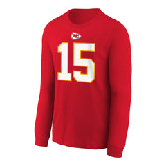 Patrick Mahomes Kansas City Chiefs Youth Player Name & Number Long Sleeve T-Shirt Red - Nike