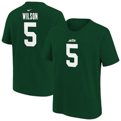 Garrett Wilson New York Jets Youth Player Name & Number T-Shirt Green - Nike