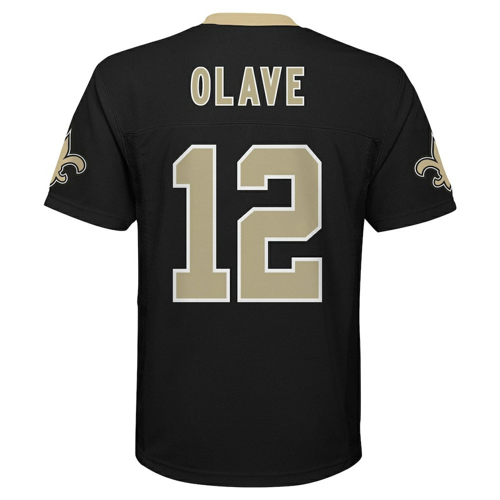 Chris Olave New Orleans Saints Youth Replica Player Jersey Black - NFL