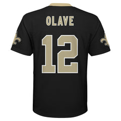 Chris Olave New Orleans Saints Youth Replica Player Jersey Black - NFL