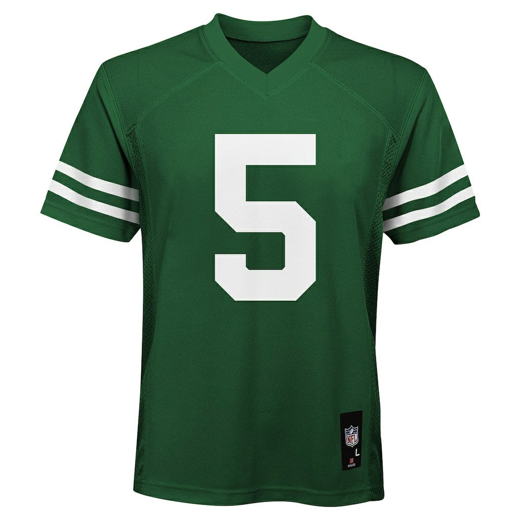 Garrett Wilson New York Jets Youth Replica Player Jersey Legacy Green - NFL